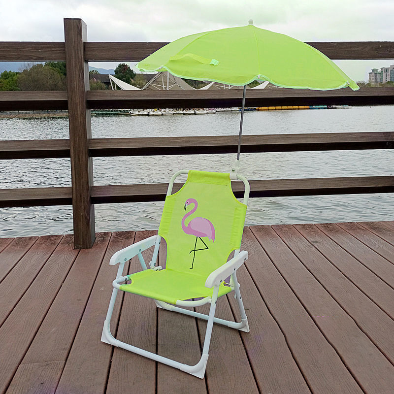 Kids Outdoor Recliner Chair | Foldable PP & Metal Design with Sunshade | Garden & Beach Use 12