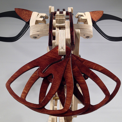 Kinetic Hummingbird Sculpture | Handcrafted Wood Art Decor with Dynamic Motion | Stunning Home Decor for Living Room 4