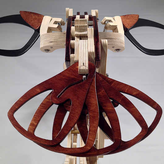 Kinetic Hummingbird Sculpture | Handcrafted Wood Art Decor with Dynamic Motion | Stunning Home Decor for Living Room 4