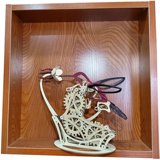 Kinetic Hummingbird Sculpture | Handcrafted Wood Art Decor with Dynamic Motion | Stunning Home Decor for Living Room 7