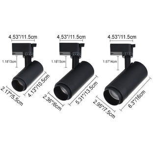 LED Track Lighting | Adjustable Dimmable Black Track Light Fixtures for Modern Living Room