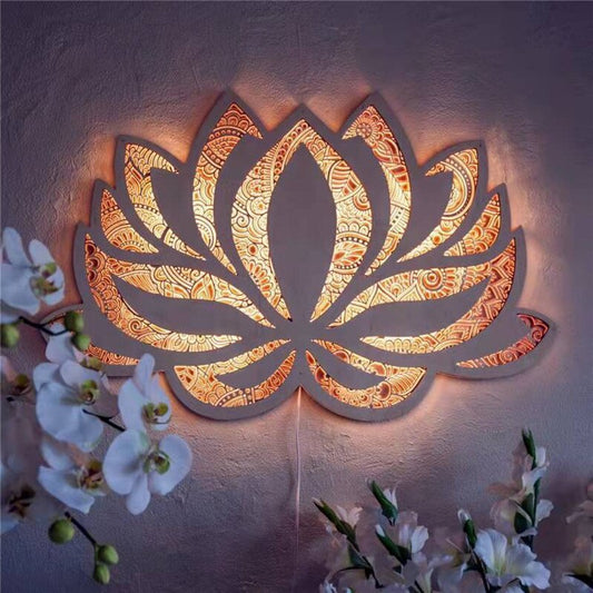 LotusAura | Elegant Spiritual Wall Sconce Lighting for Serene Spaces 0