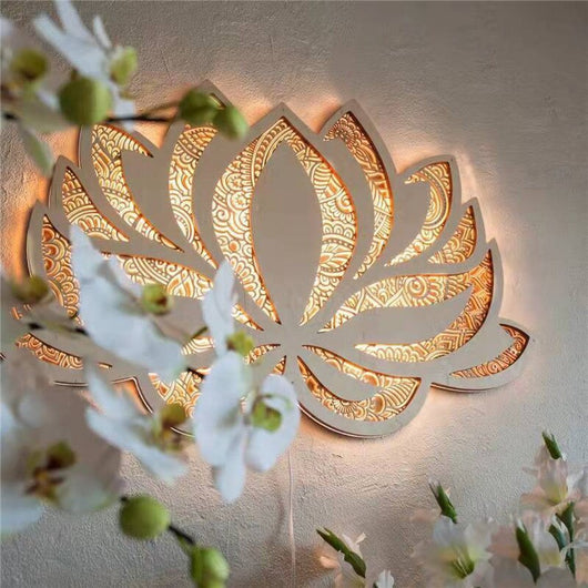 LotusAura | Elegant Spiritual Wall Sconce Lighting for Serene Spaces 1