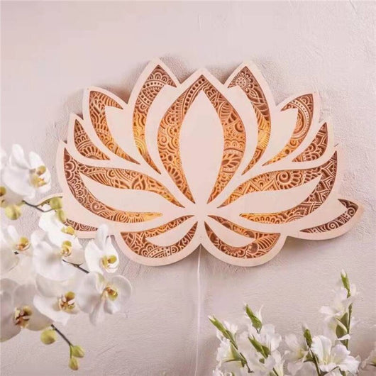 LotusAura | Elegant Spiritual Wall Sconce Lighting for Serene Spaces 3