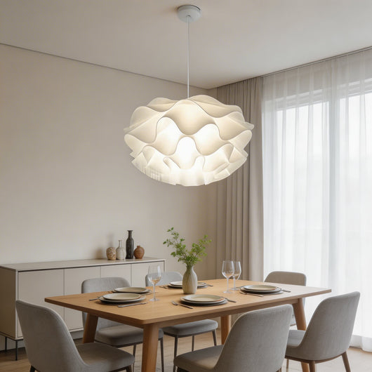 LotusGlow | Elegant Dimmable LED Pendant Light for Kitchen Island | Multi-Layer Acrylic Shade 2