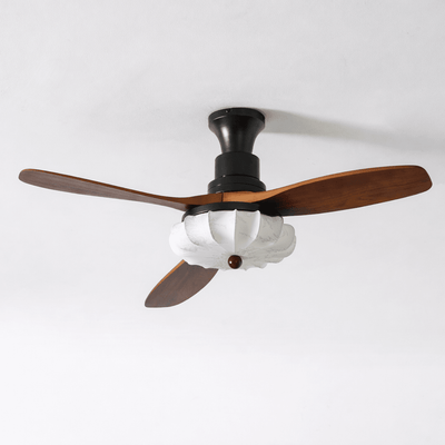 Lotus Bloom | Elegant Modern Flush Mount Ceiling Fan with Lights 11