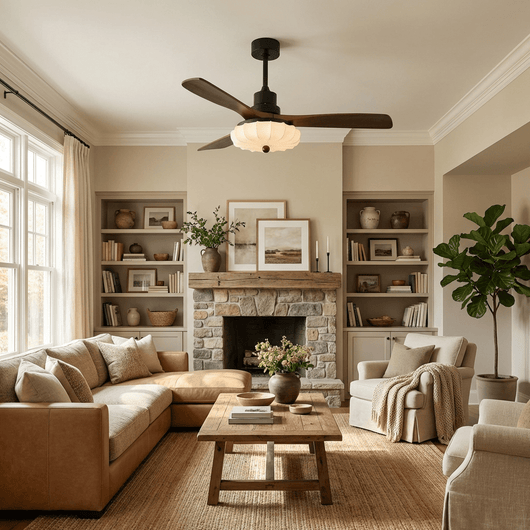 Lotus Bloom | Elegant Modern Flush Mount Ceiling Fan with Lights 3