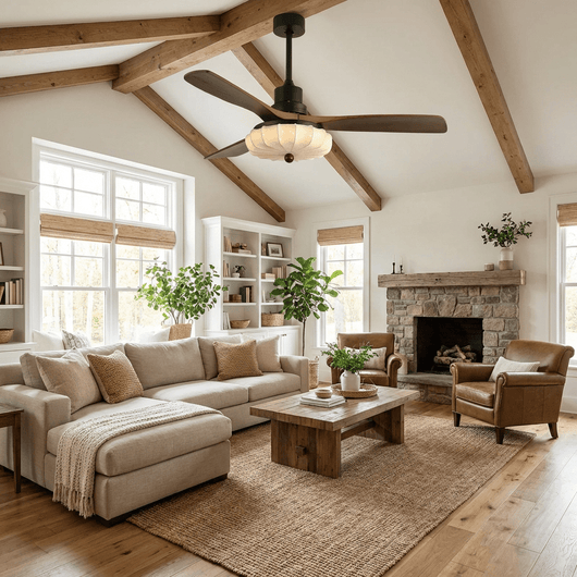 Lotus Bloom | Elegant Modern Flush Mount Ceiling Fan with Lights 5