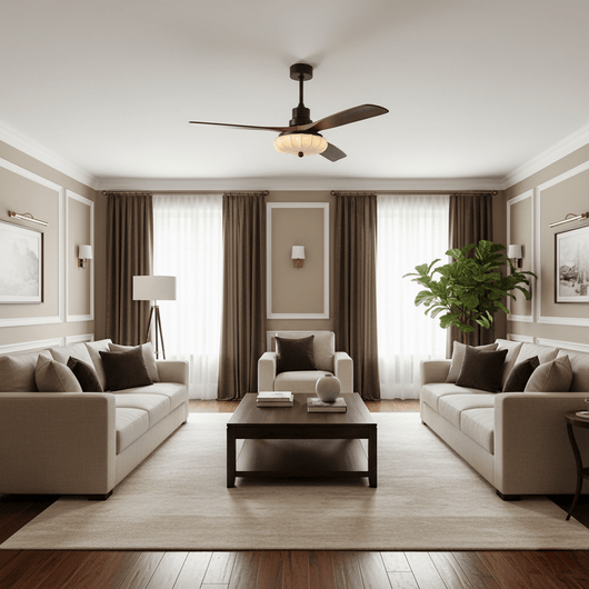 Lotus Bloom | Elegant Modern Flush Mount Ceiling Fan with Lights 7