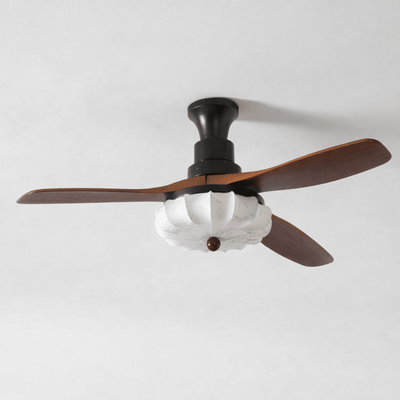 Lotus Bloom | Elegant Modern Flush Mount Ceiling Fan with Lights 9