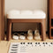 Low Stool | PU Leather & Solid Wood | Comfortable Seating | Entryway & Living Room