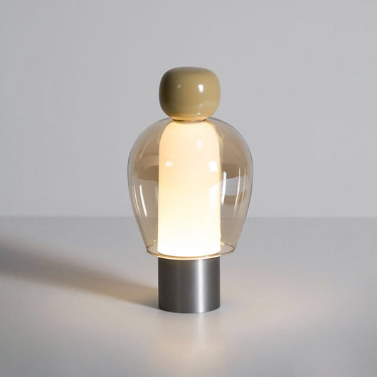 LuminaJoy | Elegant Rechargeable Glass Table Lamp with Infinite Dimming 11