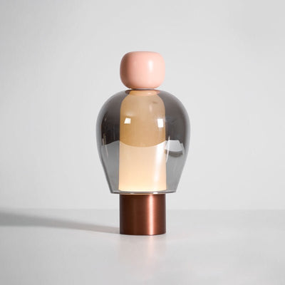 LuminaJoy | Elegant Rechargeable Glass Table Lamp with Infinite Dimming 9