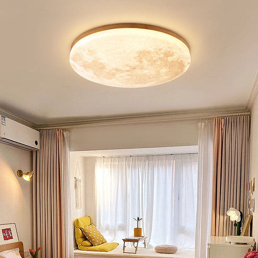 LunaGlow | Elegant Minimalist Round Flush Mount Ceiling Light 2