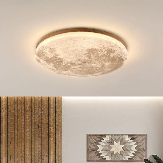 LunaGlow | Elegant Minimalist Round Flush Mount Ceiling Light 3