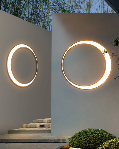 LunarGlow | Elegant Modern Outdoor Wall Lamp with Integrated LED Lighting 4