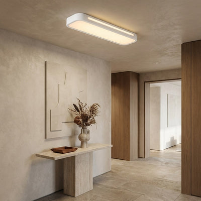 LuxeAura | Modern Adjustable LED Flush Mount Ceiling Light with Frosted Acrylic Shade 0