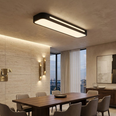 LuxeAura | Modern Adjustable LED Flush Mount Ceiling Light with Frosted Acrylic Shade 2