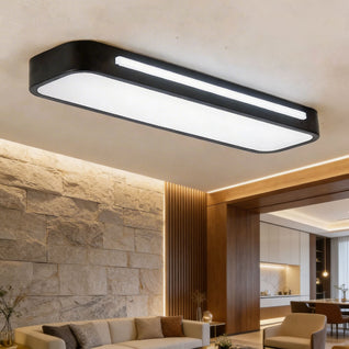 LuxeAura | Modern Adjustable LED Flush Mount Ceiling Light with Frosted Acrylic Shade