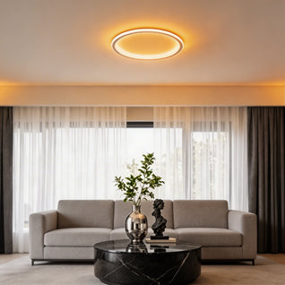 LuxeAura | Modern Dimmable LED Flush Mount Ceiling Light with Acrylic Shade