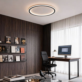 LuxeAura | Modern Dimmable LED Flush Mount Ceiling Light with Acrylic Shade