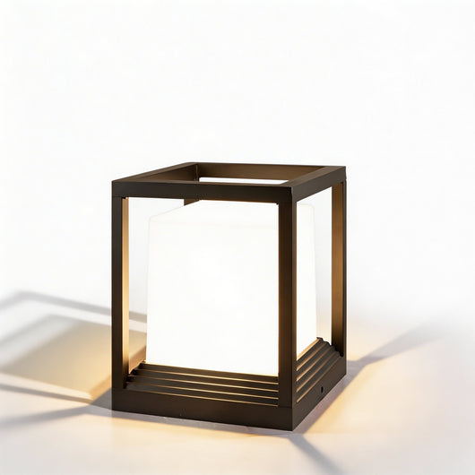 LuxeAura | Modern Waterproof Solar Garden Lights with Dual Power Options in Aluminum 2