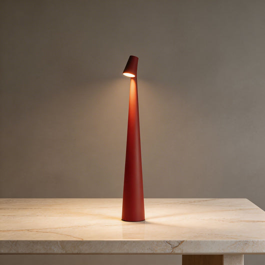 LuxeCone | Elegant Dimmable Cordless Table Lamp with Adjustable Metal Design 1