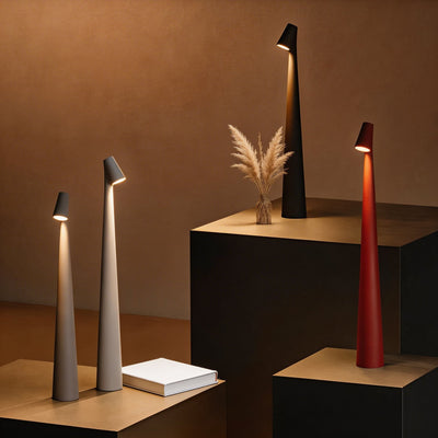 LuxeCone | Elegant Dimmable Cordless Table Lamp with Adjustable Metal Design 6
