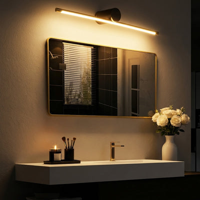 LuxeCopper | Modern Dimmable LED Bathroom Vanity Light Bar in Copper & Acrylic 0