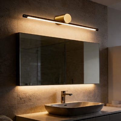 LuxeCopper | Modern Dimmable LED Bathroom Vanity Light Bar in Copper & Acrylic 1