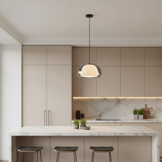 LuxeGlass | Elegant Glass Pendant Light for Kitchen Island and Dining Areas 3