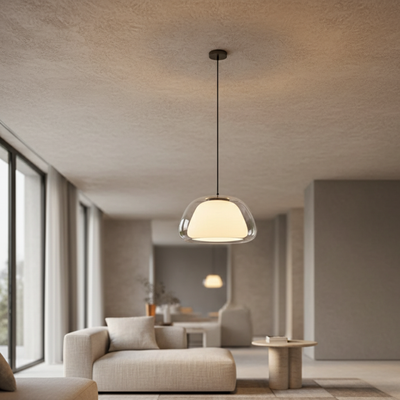 LuxeGlass | Elegant Glass Pendant Light for Kitchen Island and Dining Areas 5