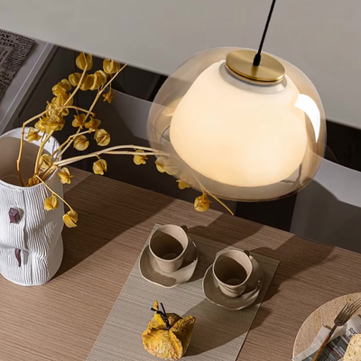 LuxeGlass | Elegant Glass Pendant Light for Kitchen Island and Dining Areas 7