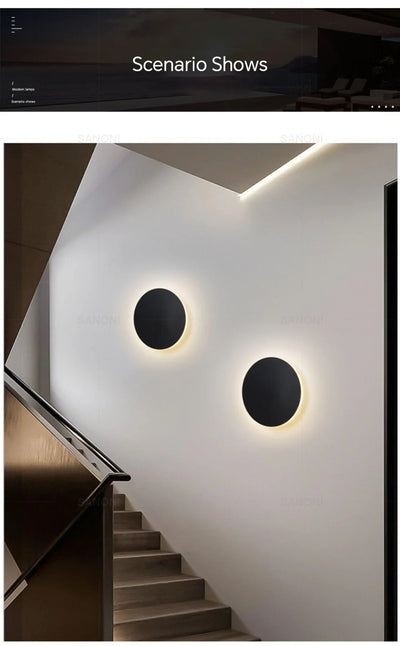 LuxeGlow | Modern Elegant Round LED Wall Sconce Light 6