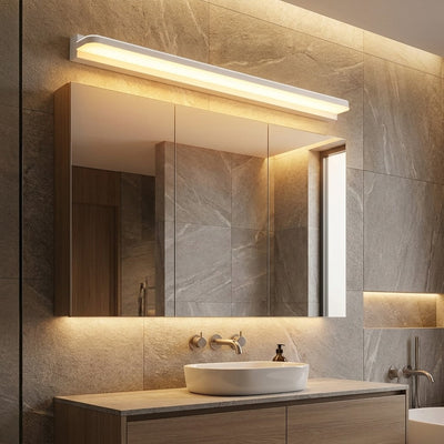 LuxeGlow | Modern Polished Iron LED Bathroom Vanity Light Fixture 0