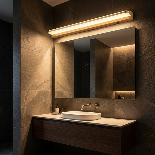 LuxeGlow | Modern Polished Iron LED Bathroom Vanity Light Fixture 2