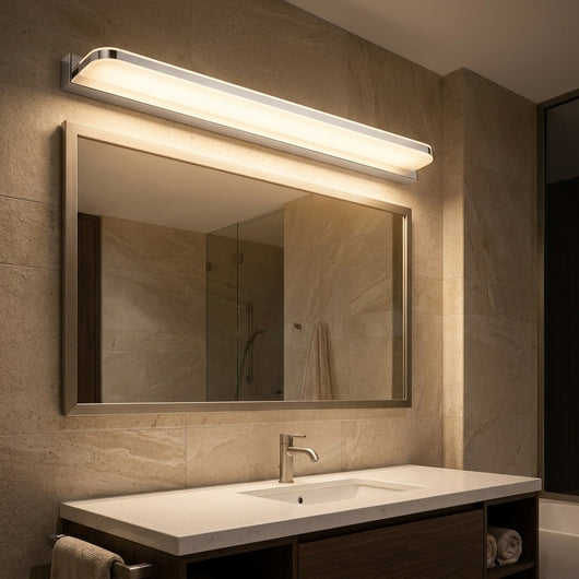 LuxeGlow | Modern Polished Iron LED Bathroom Vanity Light Fixture 6