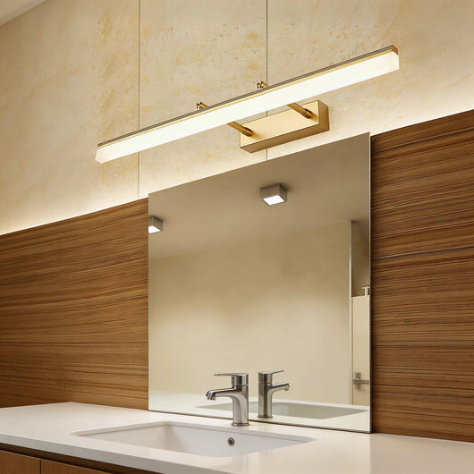 LuxeGold | Modern Adjustable Stainless Steel Bathroom Vanity Light Bar with Acrylic 3