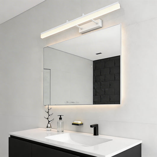 LuxeGold | Modern Adjustable Stainless Steel Bathroom Vanity Light Bar with Acrylic 4