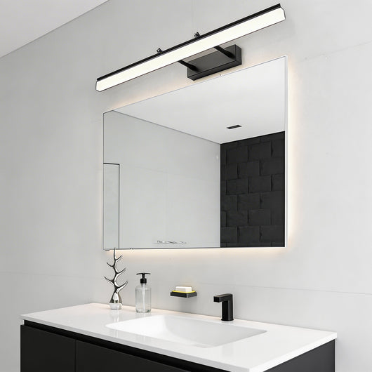 LuxeGold | Modern Adjustable Stainless Steel Bathroom Vanity Light Bar with Acrylic 5