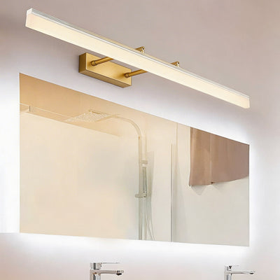LuxeGold | Modern Adjustable Stainless Steel Bathroom Vanity Light Bar with Acrylic 8