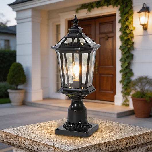 LuxeSolar | Elegant Solar Column Pillar Lights for Outdoor Landscape Lighting 0