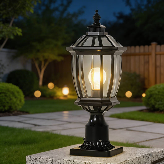 LuxeSolar | Elegant Solar Column Pillar Lights for Outdoor Landscape Lighting 1
