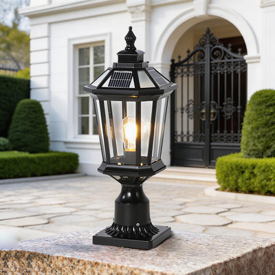 LuxeSolar | Elegant Solar Column Pillar Lights for Outdoor Landscape Lighting 4