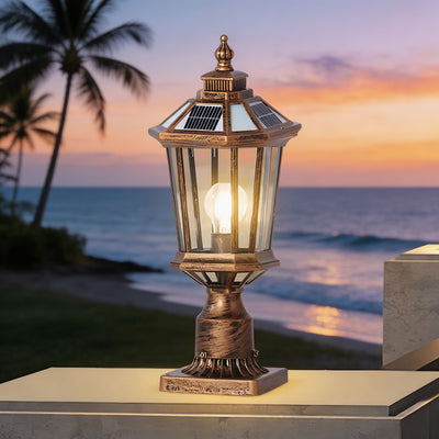 LuxeSolar | Elegant Solar Column Pillar Lights for Outdoor Landscape Lighting 5