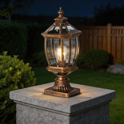 LuxeSolar | Elegant Solar Column Pillar Lights for Outdoor Landscape Lighting 9