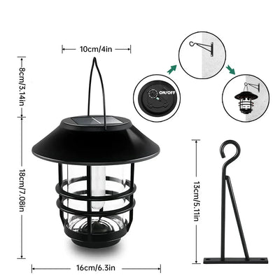 LuxeSolar | Elegant Waterproof Solar Lantern for Outdoor Ambiance 1