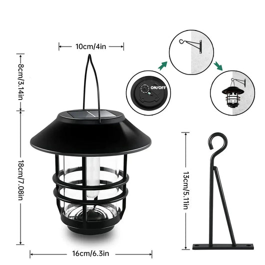LuxeSolar | Elegant Waterproof Solar Lantern for Outdoor Ambiance 1