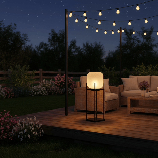 LuxeSolar | Elegant Waterproof Solar Outdoor Floor Lamp for Gardens 3