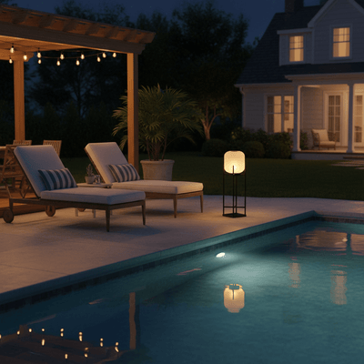 LuxeSolar | Elegant Waterproof Solar Outdoor Floor Lamp for Gardens 5
